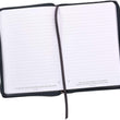Load image into Gallery viewer, Personalized Lion Face Be Strong and Courageous Zippered Classic LuxLeather Journal
