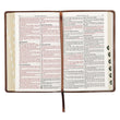 Load image into Gallery viewer, Personalized Custom Text Your Name KJV Deluxe Gift Bible Brown Faux Leather King James Version
