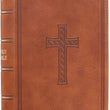 Load image into Gallery viewer, Personalized KJV Saddle Tan Faux Leather COMPACT Bible
