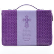 Load image into Gallery viewer, Purple John 3:16/Cross Bible Cover
