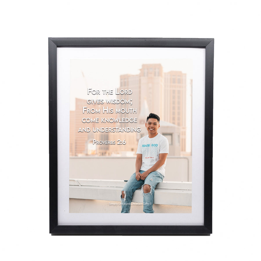 Proverbs 2:6 Personalized Photo Verse
