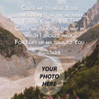 Load image into Gallery viewer, Psalm 143:8 Personalized Photo Verse
