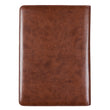 Load image into Gallery viewer, Personalized Portfolio Faithful Servant Legal Size Zippered Portfolio 2 Chronicles 15:7 Blue/Brown
