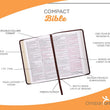 Load image into Gallery viewer, Personalized KJV Holy Bible Small Compact Bible Two-Tone Brown
