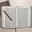 Load image into Gallery viewer, Personalized KJV Giant Print Reference Bible Charcoal LeatherTouch Red Letter
