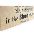 Load image into Gallery viewer, Romans 3:25 Victory In The Blood of Jesus Wood Decor
