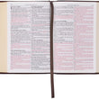 Load image into Gallery viewer, Personalized KJV Merlot &amp; Burgundy Two-Tone Full Grain Leather Compact
