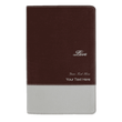 Load image into Gallery viewer, Personalized NIV Couples Devotional Bible Italian DuoTone Chocolate/Silver
