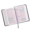 Load image into Gallery viewer, Personalized Custom Text Your Name KJV Holy Bible COMPACT LuxLeather Purple King James Version
