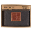 Load image into Gallery viewer, Best Dad Brown and Tan Genuine Leather Trifold Wallet
