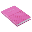 Load image into Gallery viewer, Personalized Bible Custom Text Your Name KJV Gift Edition Pink Faux Leather King James Version
