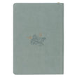 Load image into Gallery viewer, Walk By Faith 2 Corinthians 5:7 Teal Floral Faux Leather Zippered Journal
