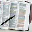 Load image into Gallery viewer, Personalized KJV Rainbow Study Bible Black LeatherTouch
