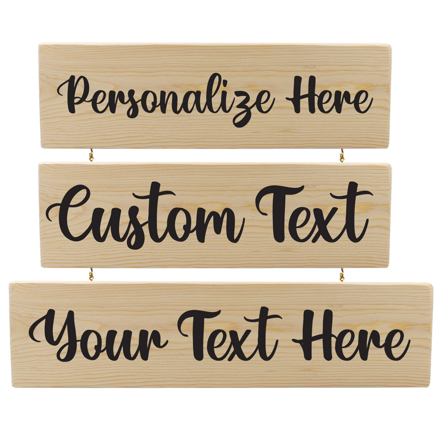 Personalized 3 Tier Wood Decor