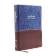 Load image into Gallery viewer, Personalized Custom Text Your Name NIV The Woman's Study Bible Receiving God's Truth for Balance, Hope, and Transformation Blue/Brown Leathersoft Red Letter Edition
