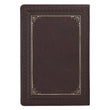Load image into Gallery viewer, Personalized Custom Text Your Name KJV Thinline Large Print Bible Dark Brown LuxLeather Indexed King James Version
