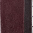 Load image into Gallery viewer, Personalized KJV Merlot &amp; Burgundy Two-Tone Full Grain Leather Compact
