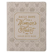 Load image into Gallery viewer, Daily Hope for a Women's Heart Taupe Faux Leather Devotional - Sarah Beth Marr
