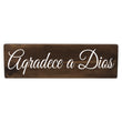 Load image into Gallery viewer, Aqradece a Dios Spanish Wood Decor
