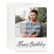 Load image into Gallery viewer, Personalized Christian Happy Birthday Card Custom Your Photo Image Upload Your Text Greeting Card
