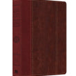 Load image into Gallery viewer, Personalized Custom Text Your Name KJV Study Bible Large Print Imitation Leather Brown/Burgundy King James Version
