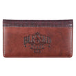 Load image into Gallery viewer, Blessed Man Jeremiah 17:7 Two-tone Brown Faux Leather Checkbook Cover
