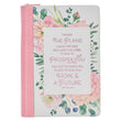 Load image into Gallery viewer, The Plans Pink Bouquet Jeremiah 29:11 Faux Leather Zippered Journal
