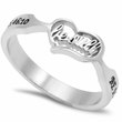 Load image into Gallery viewer, Be Still Psalm 46:10 - Women's Heart &amp; Soul Ring
