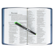 Load image into Gallery viewer, Personalized Custom Text Your Name NLT Premium Gift Bible Blue Cross LeatherLike Red Letter Edition
