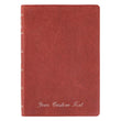 Load image into Gallery viewer, Personalized KJV Super Giant Print Holy Bible Full Grain Premium Leather Thumb Index Burgundy
