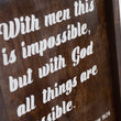 Load image into Gallery viewer, Matthew 19:26 Wall Decor
